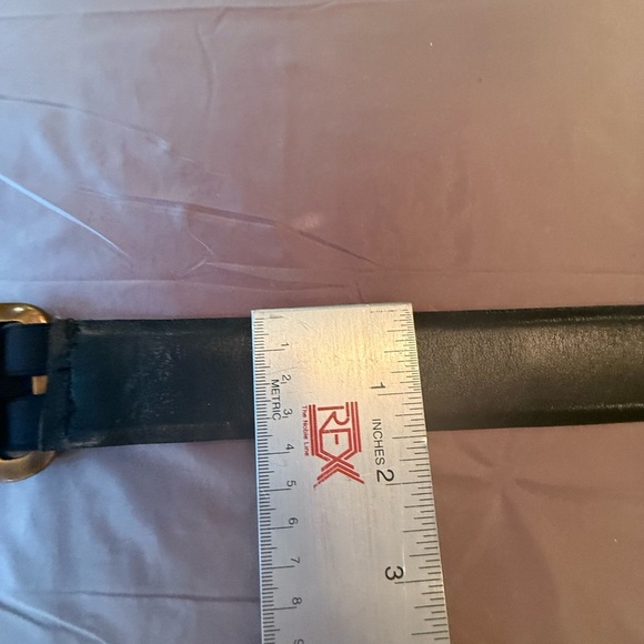 Per Se by Carlisle Black and Gold Women's Chain/Leather 1.5”Belt Large $365 - Picture 7 of 9